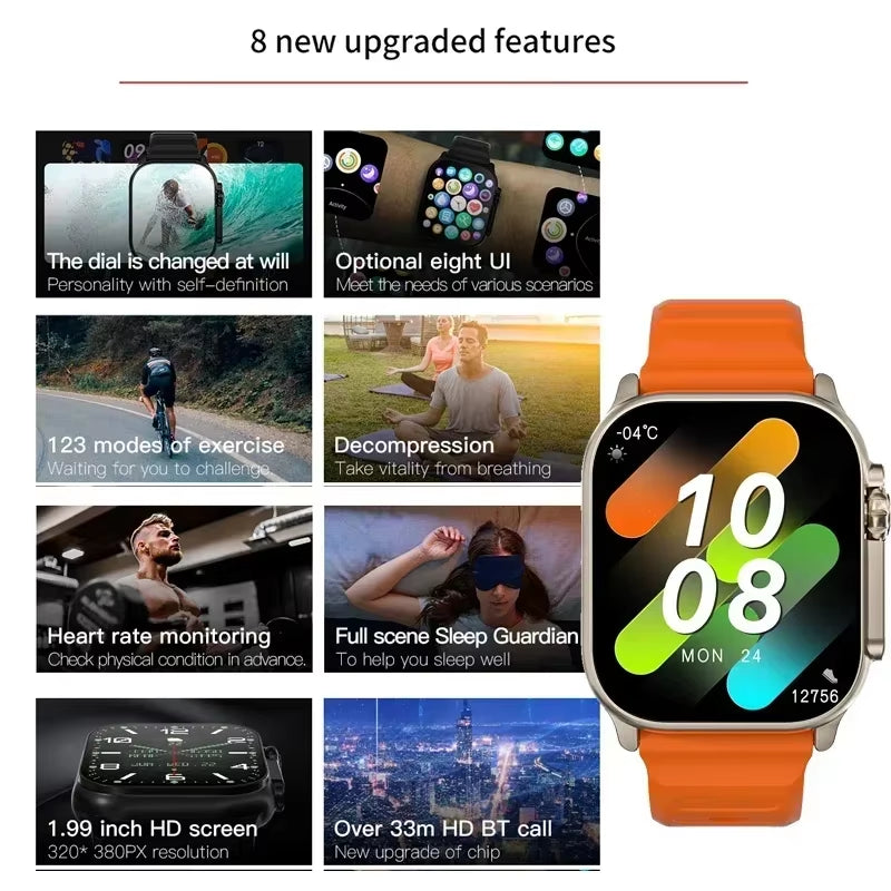 Ultimate Smart Watch with Bluetooth Calling, Heart Rate Monitor, and Sports Features for Android & iOS - Perfect for Men & Women!
