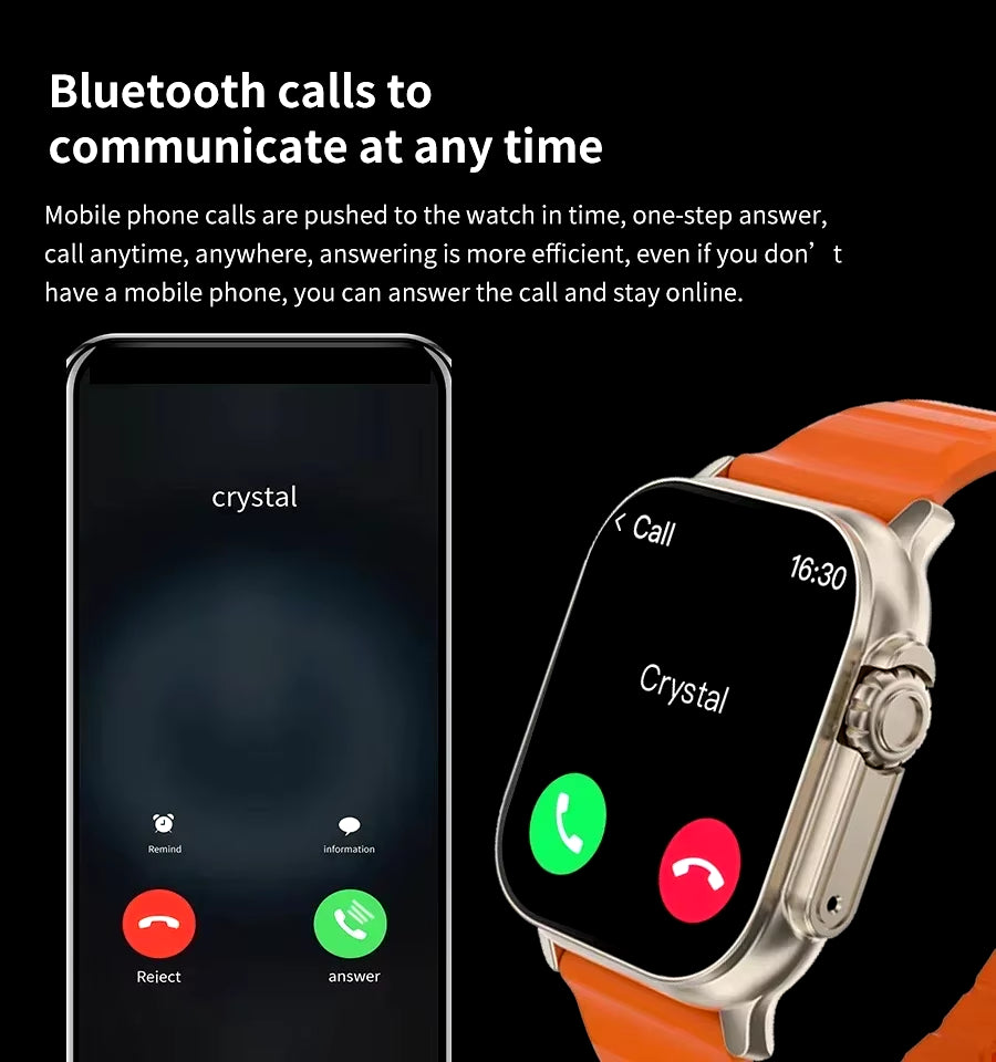 Ultimate Smart Watch with Bluetooth Calling, Heart Rate Monitor, and Sports Features for Android & iOS - Perfect for Men & Women!